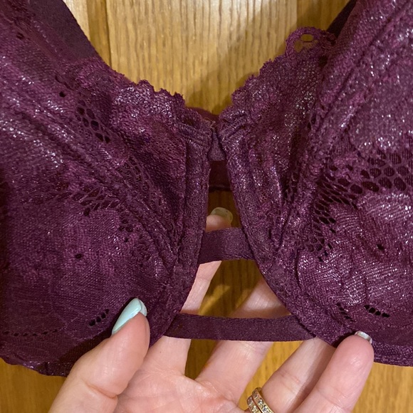 Paramour 2 pack. Beige underwire, lightly lined racerback & wine iridesc… - Picture 11 of 15